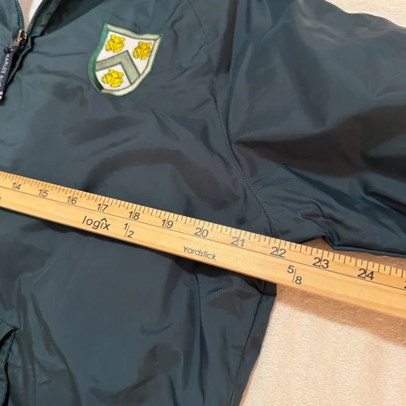Charles River Princeton University Rockefeller College Crest Jacket Green Sz S - Picture 6 of 7